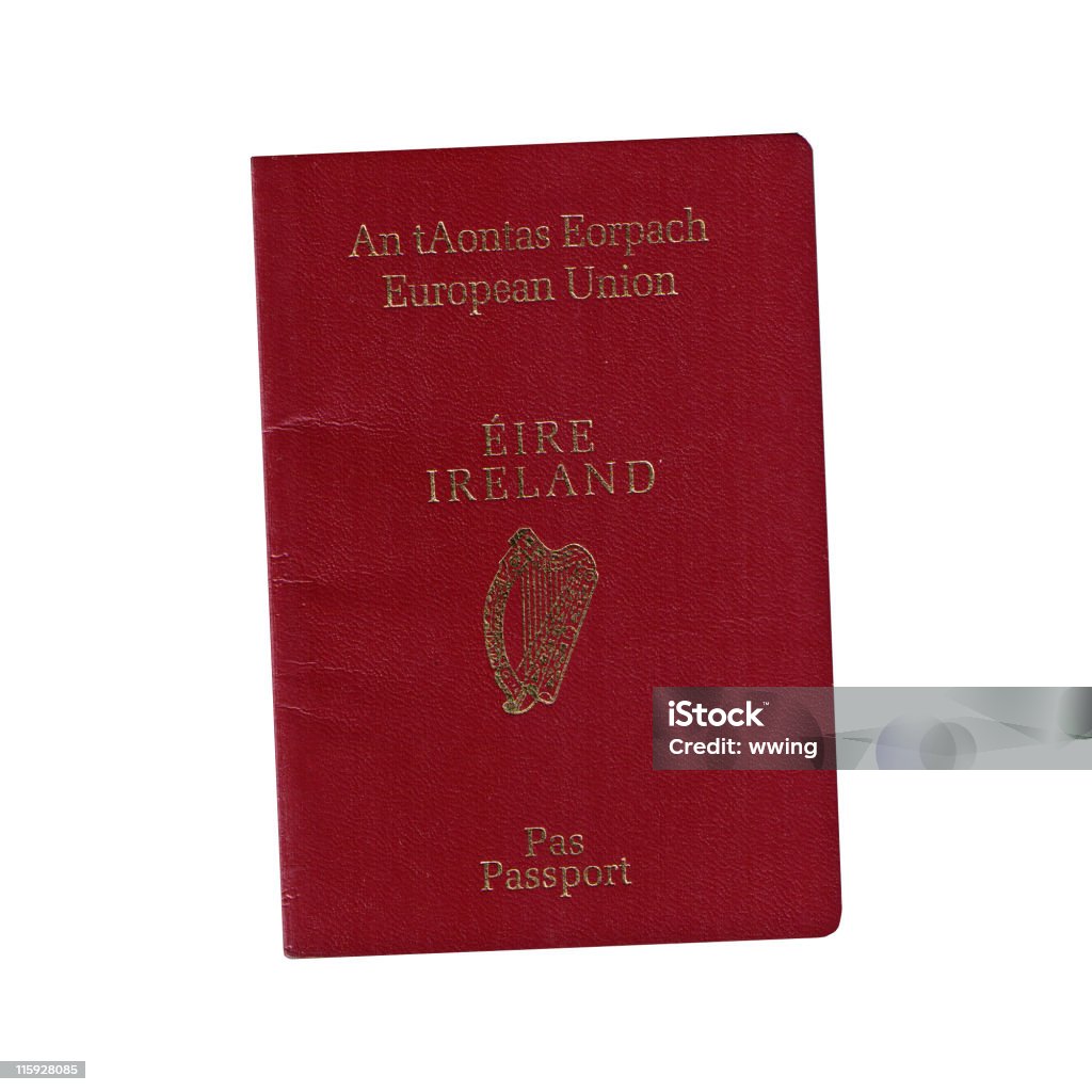 Étui passeport irlandais - Photo de Passeport libre de droits