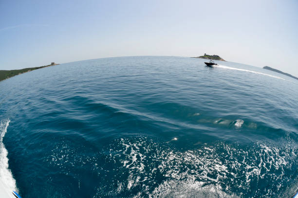 istock Landscape with a waves on the turbulent sea 1159288073
