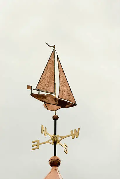 A new copper sailboat windvane