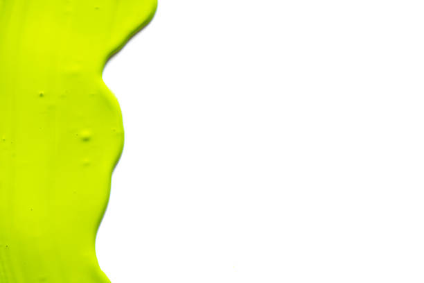 istock Green Acrylic Paint On White Background 1159289639