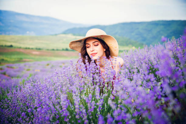 istock Relaxing in lavender flowers field 1159289982