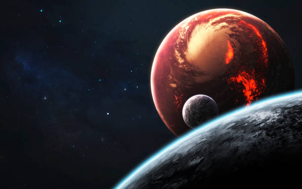 istock Unexplored planets, awesome science fiction illustration of cosmos. Elements of this image furnished by NASA 1159292056