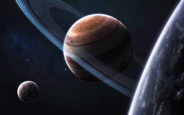 istock Unexplored planets, awesome science fiction illustration of cosmos. Elements of this image furnished by NASA 1159292057
