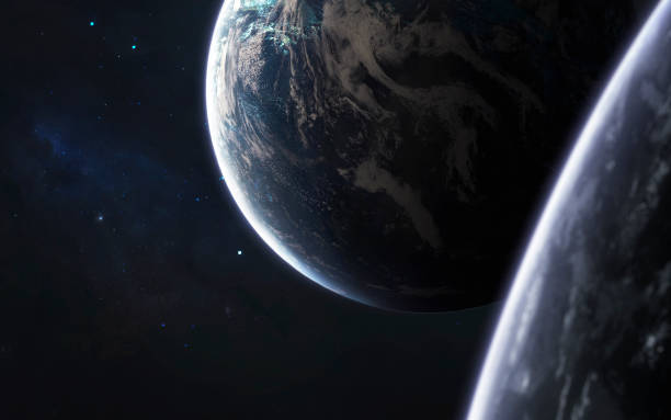 istock Unexplored planets, awesome science fiction illustration of cosmos. Elements of this image furnished by NASA 1159292064