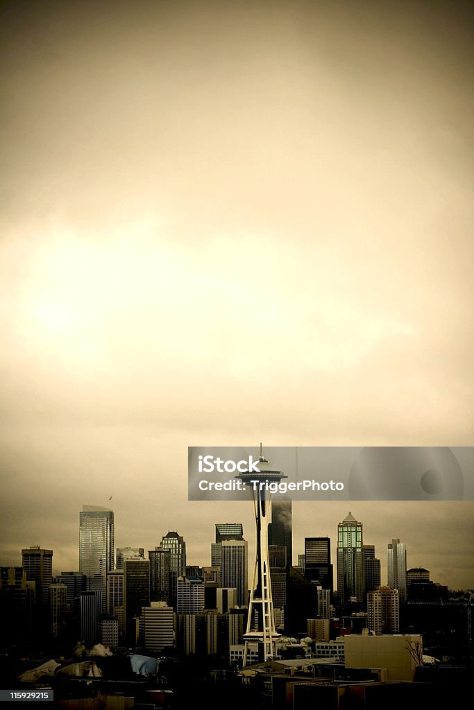 Сиэтл Skyline - Стоковые фото Американская культура роялти-фри