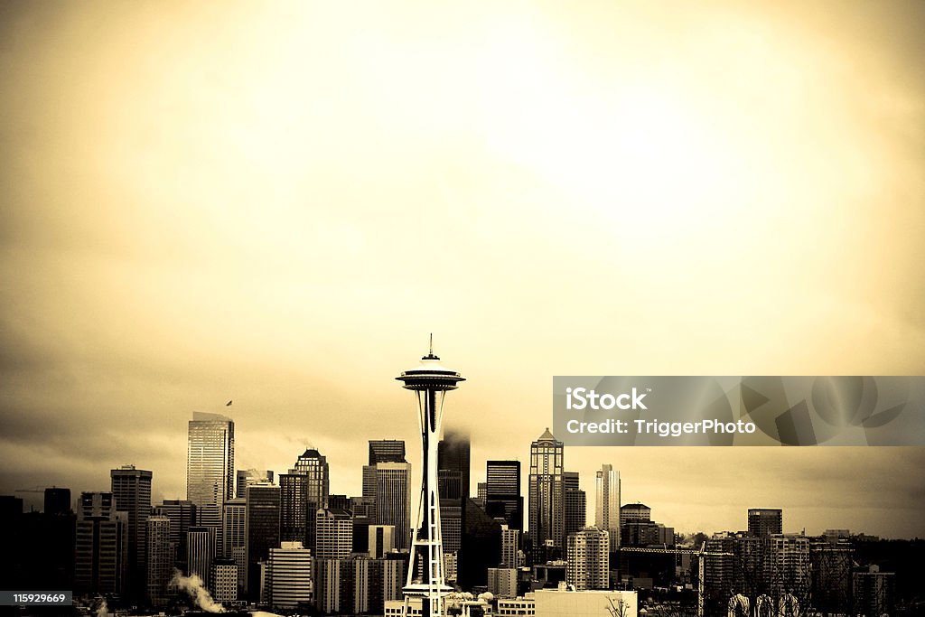 Panoramę Seattle - Zbiór zdjęć royalty-free (Architektura)