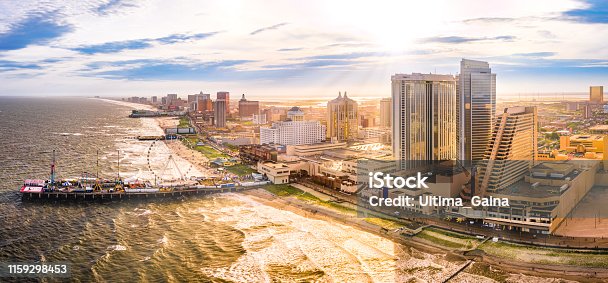 istock Late afternoon aerial panorama of Atlantic City 1159298453