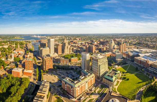 istock Aerial panorama of Providence, Rhode Island 1159301189