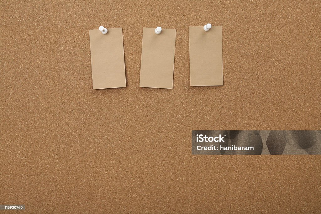 Kork-board mit leeren Papier - Lizenzfrei Anschlagbrett Stock-Foto