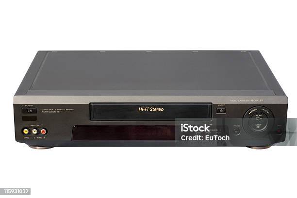 Black Hifi Und Video Stockfoto und mehr Bilder von Videorekorder - Videorekorder, Spielen, Aluminium