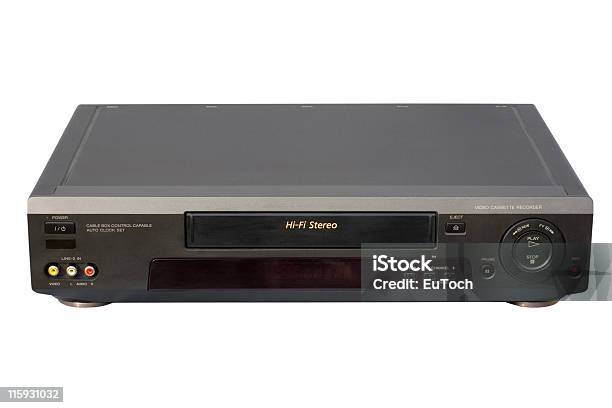 Nero Hifi Vcr - Fotografie stock e altre immagini di Videoregistratore - Videoregistratore, Giocare, Alluminio