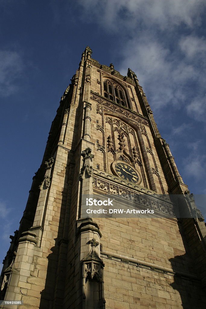 Derby La Tour de la cathédrale - Photo de Cadran d'horloge libre de droits