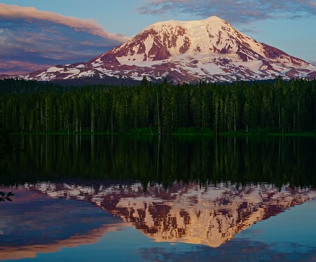 Southwest Washington's Cascade Range.
Gifford Pinchot National Forest.
Mt. Adams Wilderness/NW.
Takhlakh Lake Dusk.