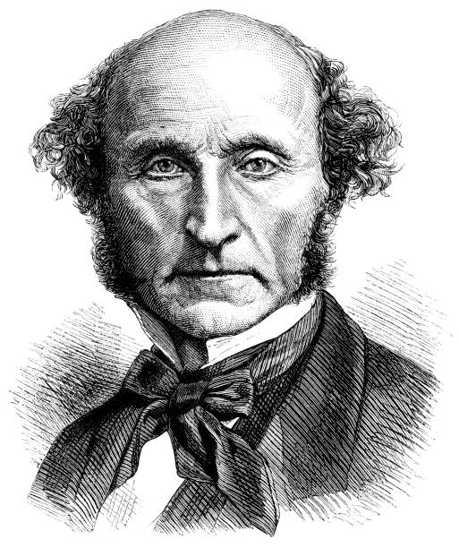 john stuart mill - rohstoffverarbeitende fabrik stock-grafiken, -clipart, -cartoons und -symbole