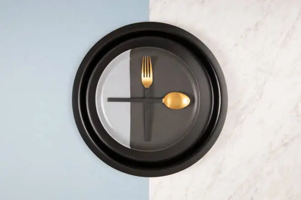 Dinner plate on luxury backgrounds