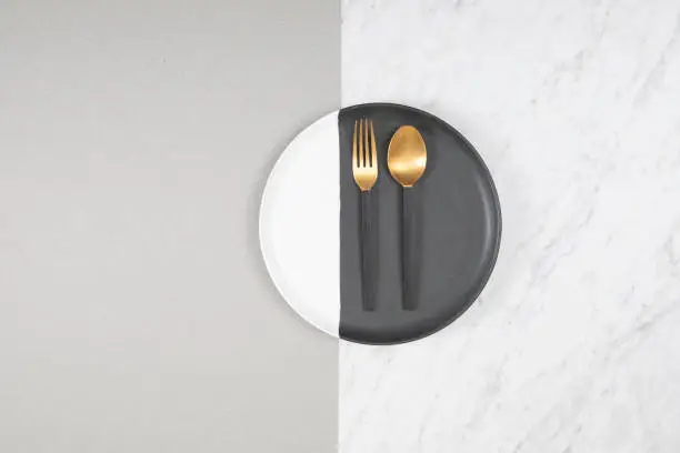 Dinner plate on luxury backgrounds