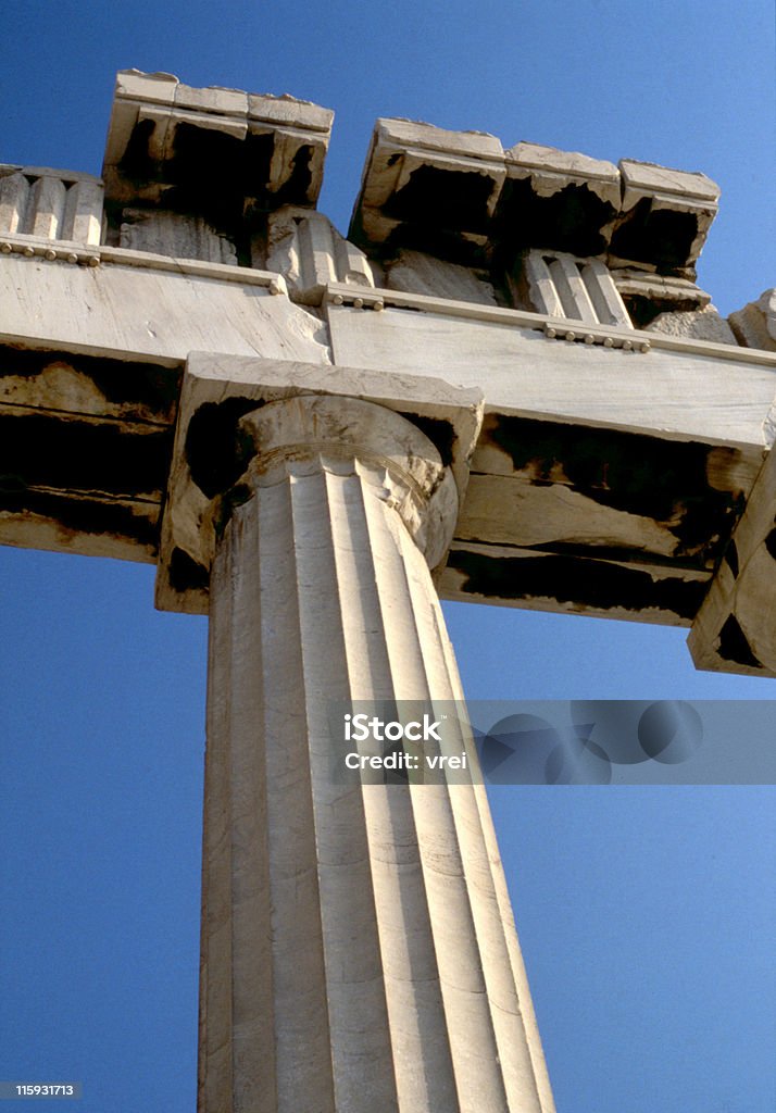 Parthenon la columna - Foto de stock de Atenas - Grecia libre de derechos