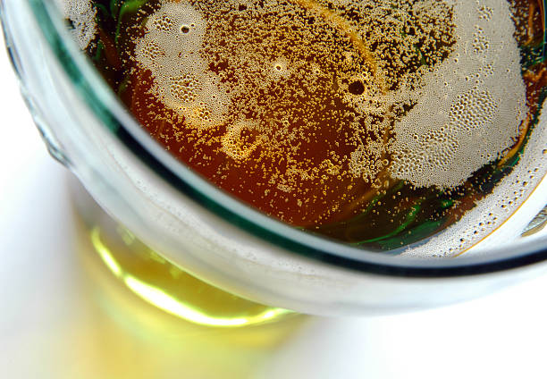 istock Glass of beer - from above 115931892