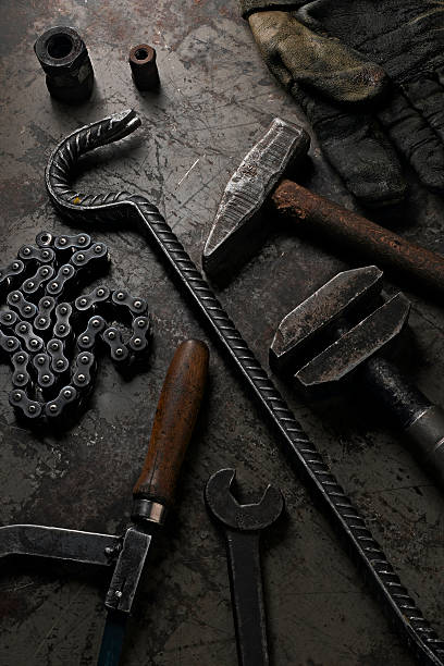 tools tools scattered on workshop floor jimmy stewart stock pictures, royalty-free photos & images