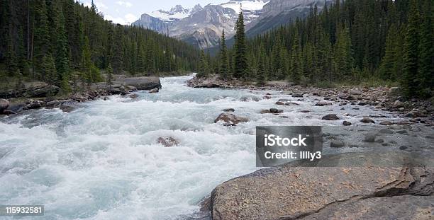 Rasche Mistaya Fluß Stockfoto und mehr Bilder von Ansicht aus erhöhter Perspektive - Ansicht aus erhöhter Perspektive, Bach, Banff-Nationalpark