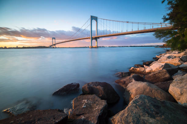 ponte de whitestone - flushing - fotografias e filmes do acervo