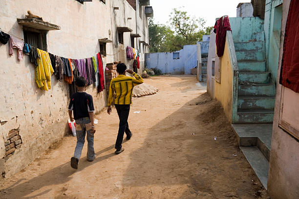 istock Village Lane, Gujarat, India 115932679