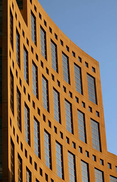 Facade of office building stock photo