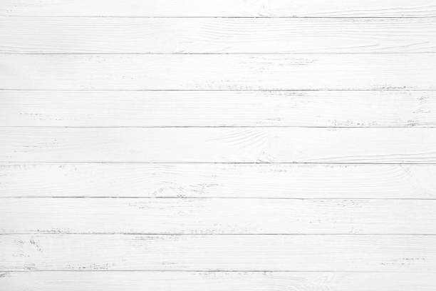 white wood plank background Vintage white wood background - Old weathered wooden plank painted in white color. wood stock pictures, royalty-free photos & images