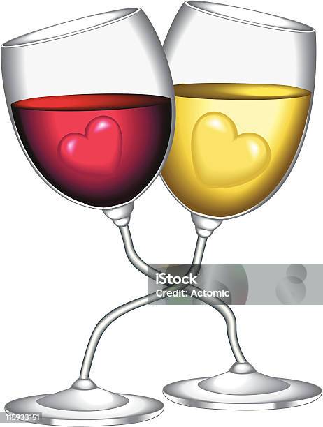 ワイングラスのlove - お祝いのベクターアート素材や画像を多数ご用意 - お祝い, アルコール飲料, イラストレーション