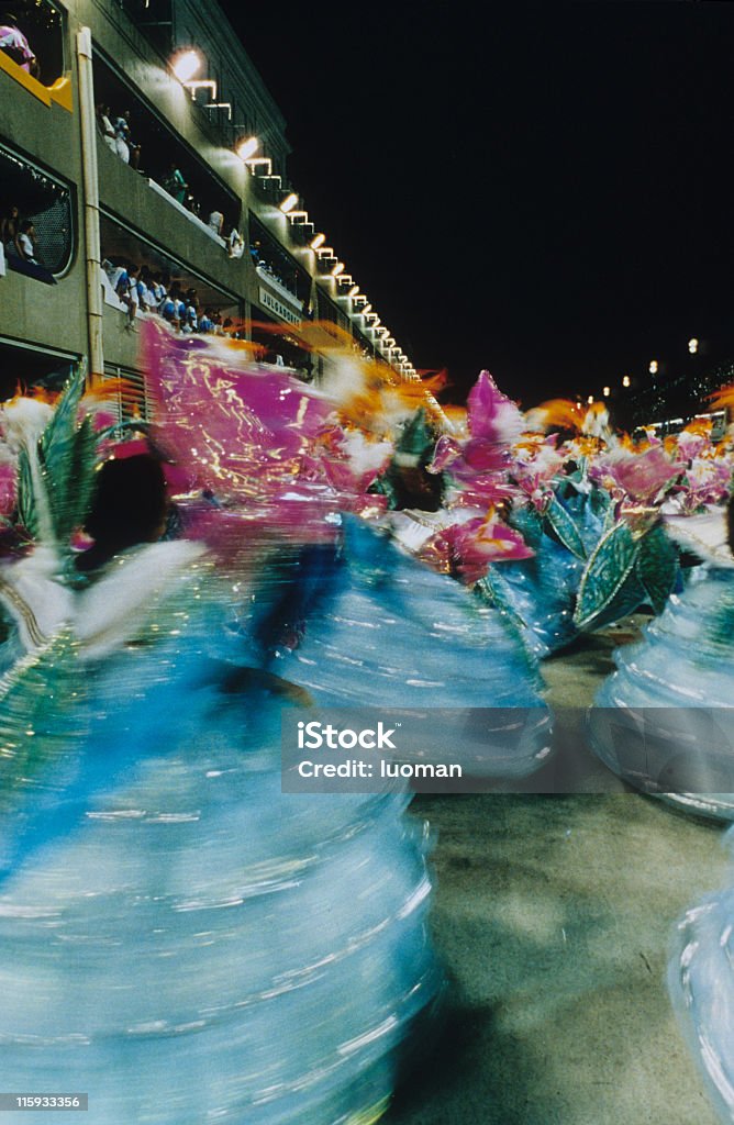 Carnival in Rio de Janeiro Samba School Parade in Sambodromo Rio de Janeiro Stock Photo