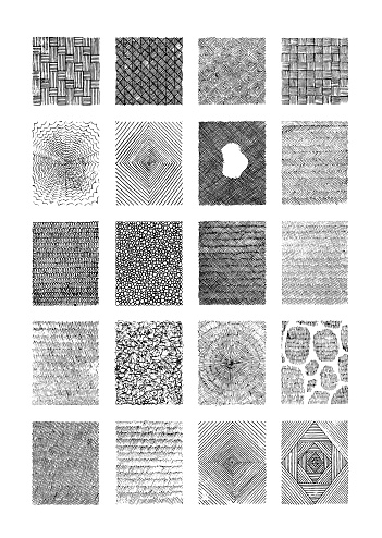 Detailed Ink Patterns Set Of Hand Drawn Ink Patterns Stock Illustration - Download Image Now ...