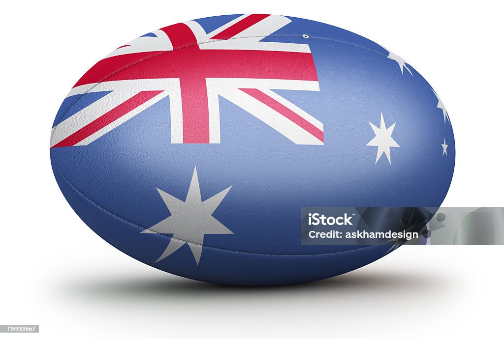 Австралийский Мяч для регби - Стоковые фото Rugby Union роялти-фри