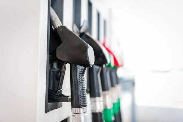 Photo of Fuel pumps close up at a Petrol station