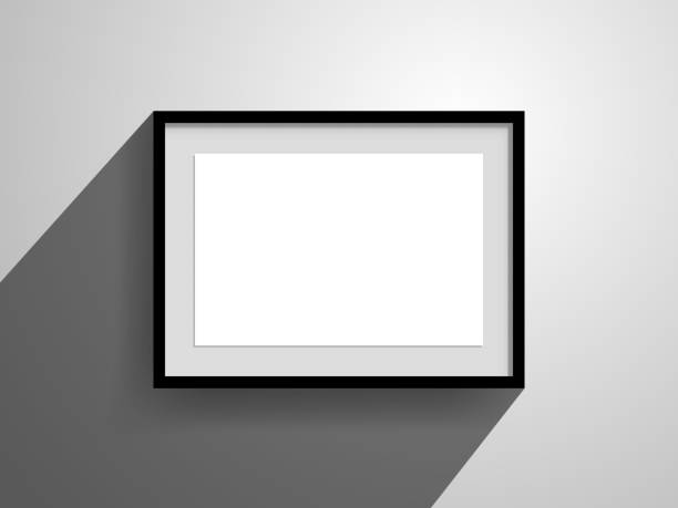 горизонтальная рама, настенная - blank frame stock illustrations