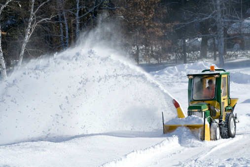 A photo of snow removal after a major winter storm