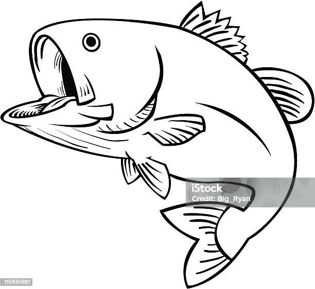 Jumping Fish Stock Illustration - Download Image Now - Fish, Animal Fin, Black Color