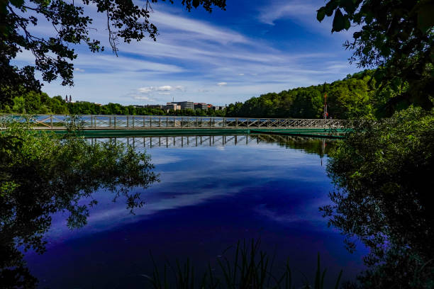 Stockholm, Sweden The Trekanten Lake in liljeholmen.