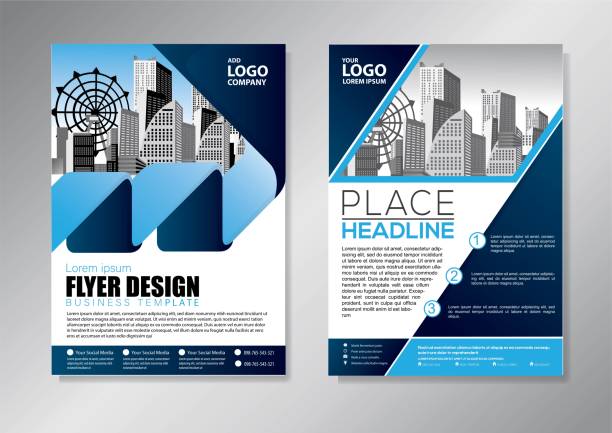 istock Brochure design, cover modern layout, annual report, poster, flyer in A4 with colorful triangles, geometric shapes for tech, science, market with light background 1159358032