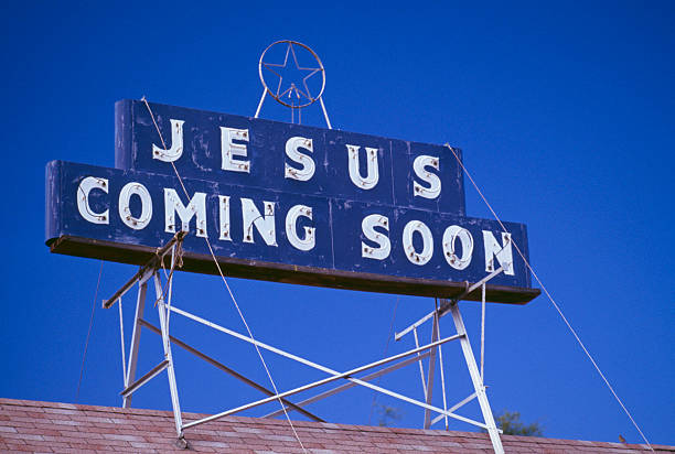 istock Jesus Coming Soon Sign 115935843