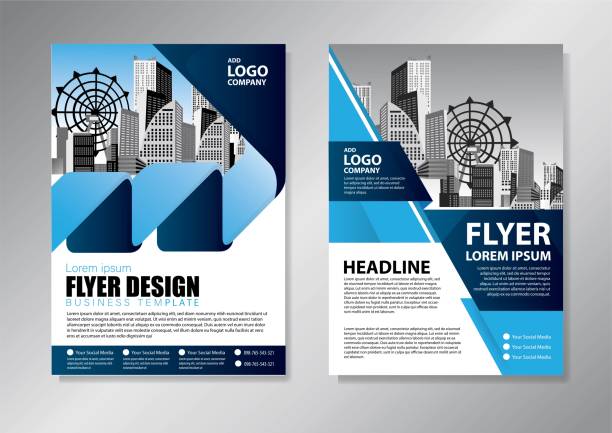 istock Brochure design, cover modern layout, annual report, poster, flyer in A4 with colorful triangles, geometric shapes for tech, science, market with light background 1159358661