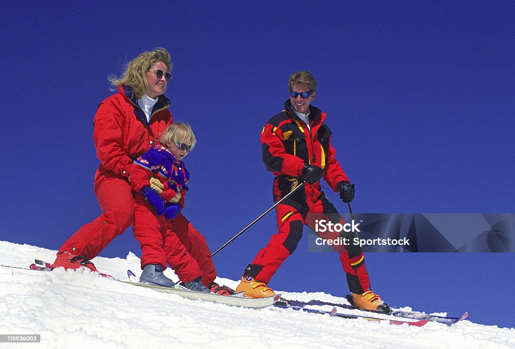 Ski en famille - Photo de Colorado libre de droits