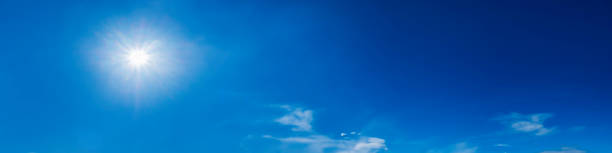 istock Panorama sky with cloud on a sunny day. 1159360897