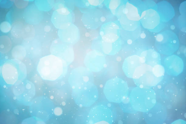 istock Winter elegant bokeh background. Seasonal cooling light decorative abstract design element. 1159363563