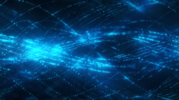 istock Abstract spiral background with particles. Rotation tech energy and flare dynamic rays fiber light background. Modern ultraviolet light. Blue spectrum. 3d illustration 1159368951
