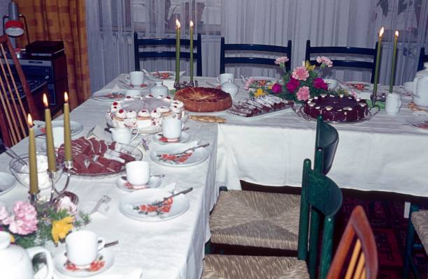istock Coffee and cake in the living room 1159372305