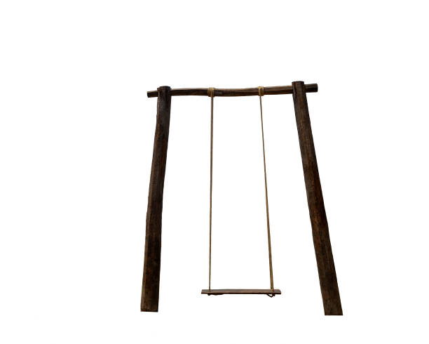 istock Wooden swings on the background. 1159373690