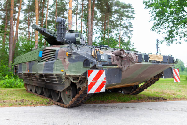 istock German infantry fighting vehicle stands on a street 1159375270