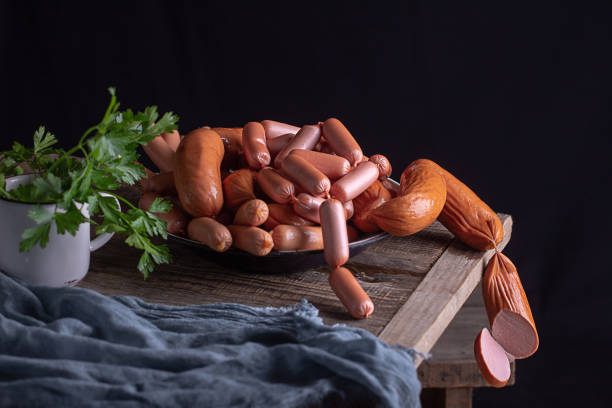 sausages and sausages on the table