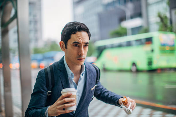 istock Businessman is in a hurry 1159376846