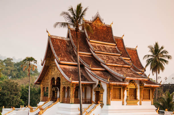 istock Luang Prabang Royal Palace and Hor Prabang temple hall 1159377837